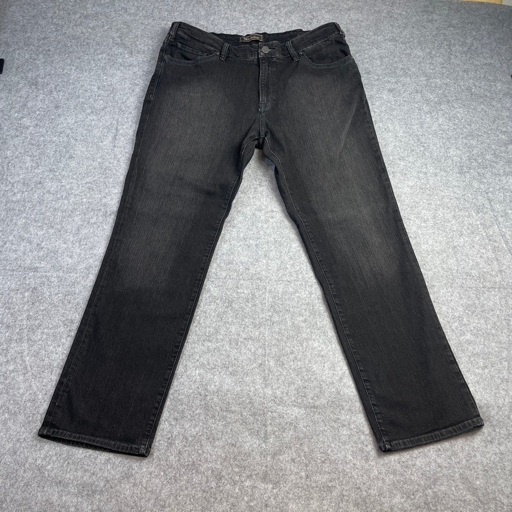 34 Heritage Mens Jeans 36x31 Black Cotton Premium Designer